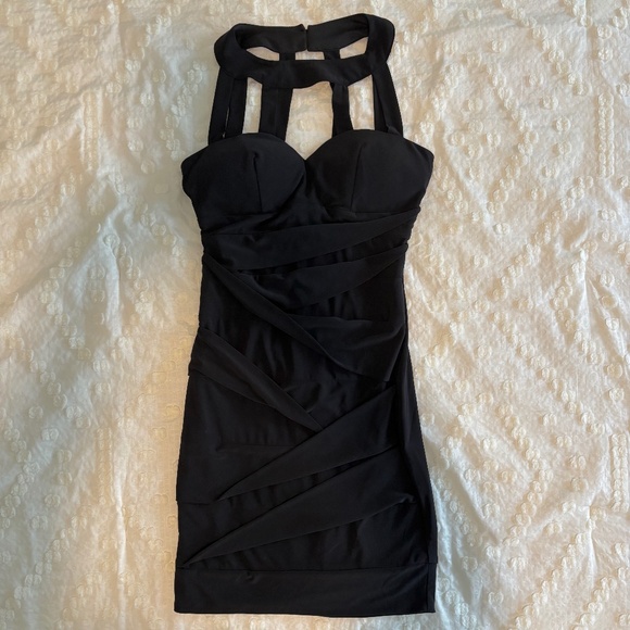 Strappy Little Black Dress - Picture 1 of 6